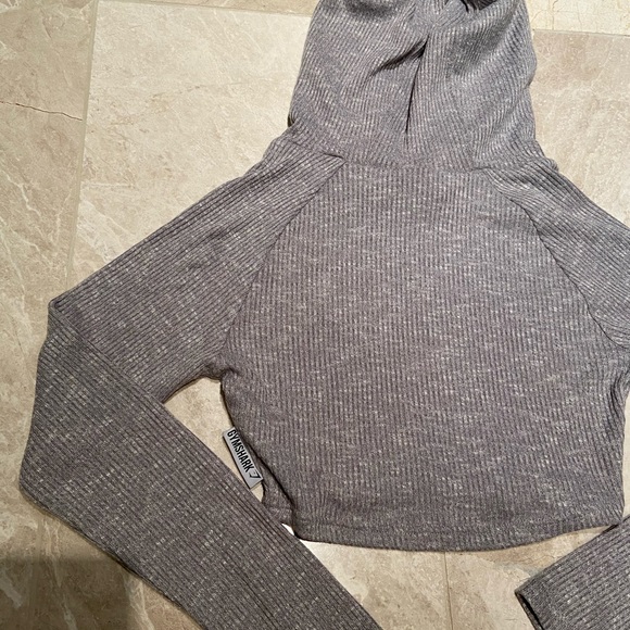 Gymshark Lilac Marl Slounge Cropped Hoodie - Picture 9 of 12
